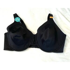NWT Vanity Fair Black Beauty Back Bra 4 Way Stretch Underwire 76080 42DD